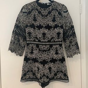 NWOT Alexis Lace Romper size S